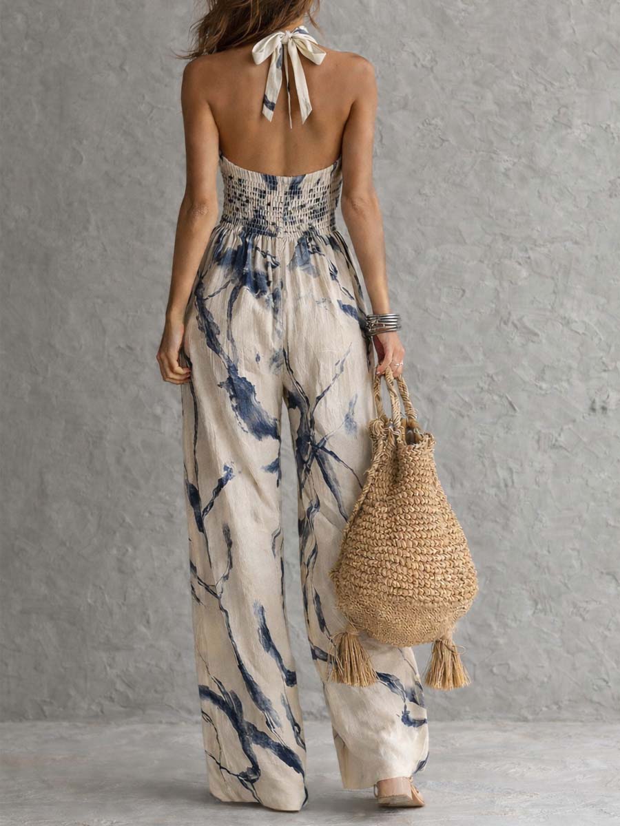 Solaine | The Elegant Halter Jumpsuit