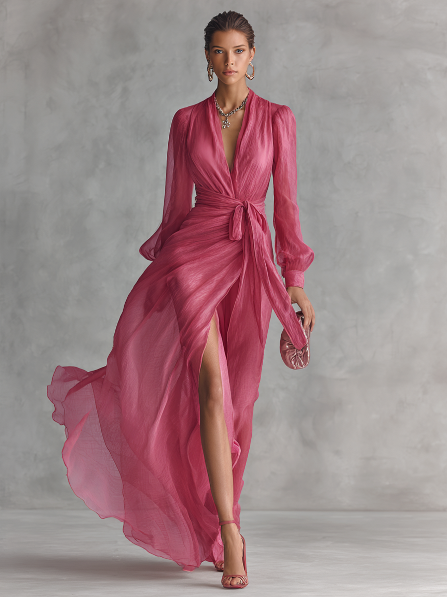 Céleste | The Flowing V-Neck Maxi