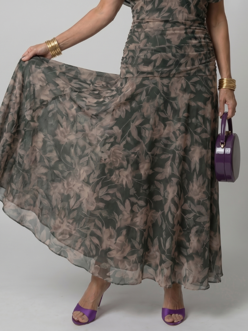 Calen | Women's Off-Shoulder Midi Dress — Flowy Fit