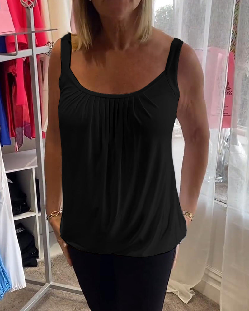 Lark | The Pleated Neckline Top