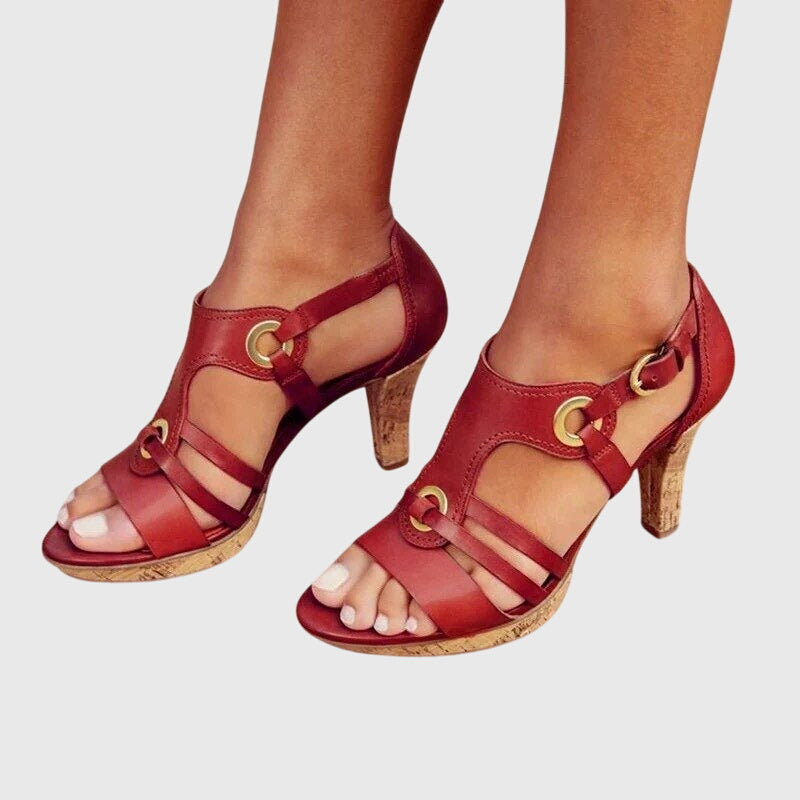 CARLA | Women's Orthopedic Heeled Sandals — All-Day Comfort