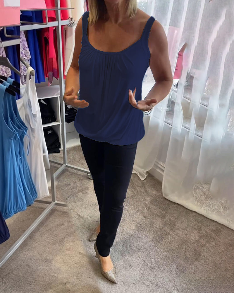 Lark | The Pleated Neckline Top