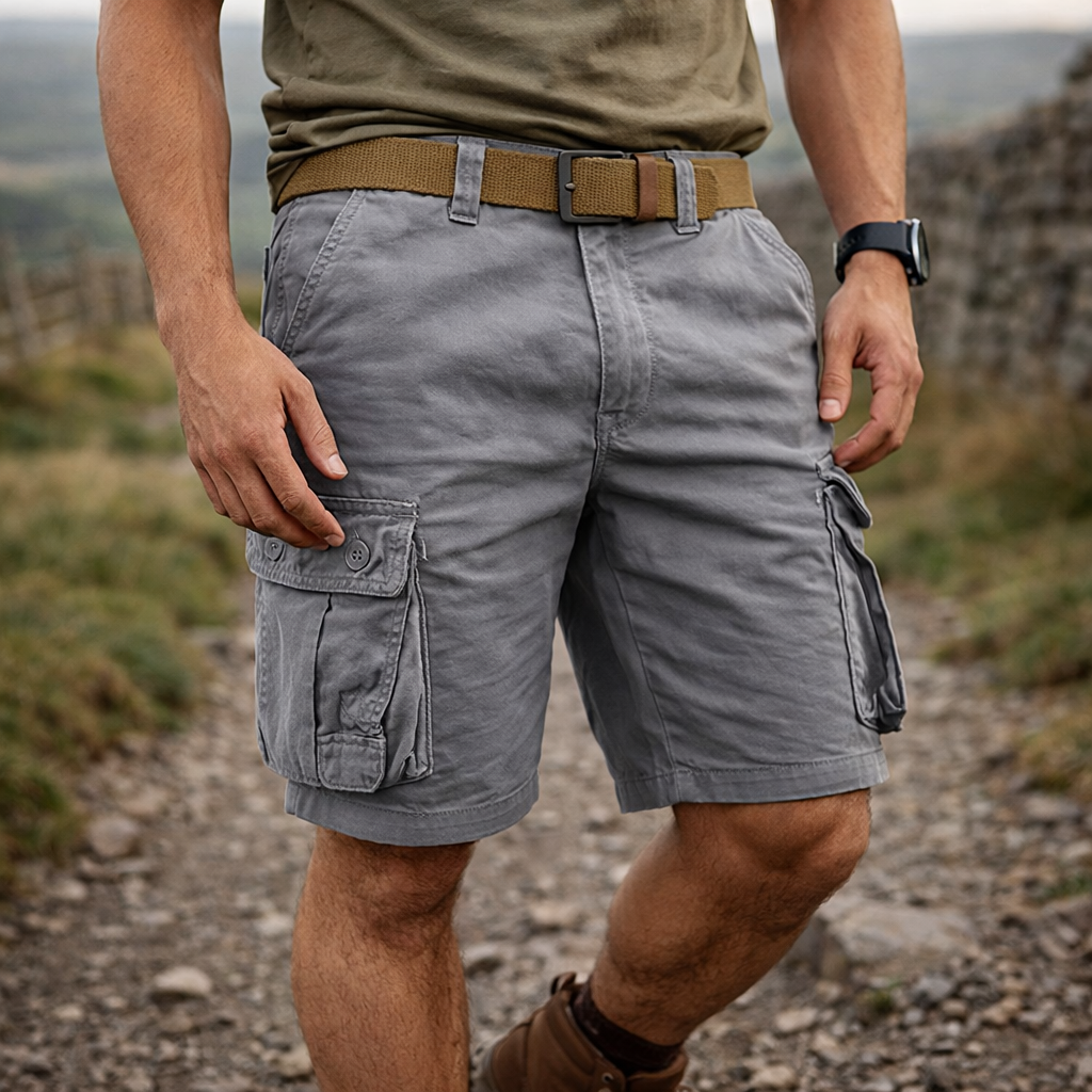 Alan - Men's Multi-Pocket Cargo Shorts for Outdoor Adventure