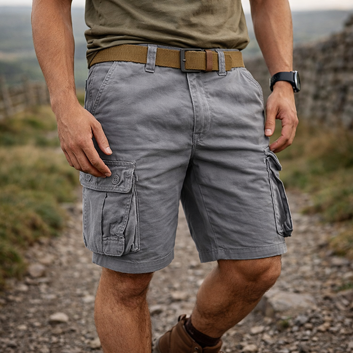 Alan - Men's Multi-Pocket Cargo Shorts for Outdoor Adventure