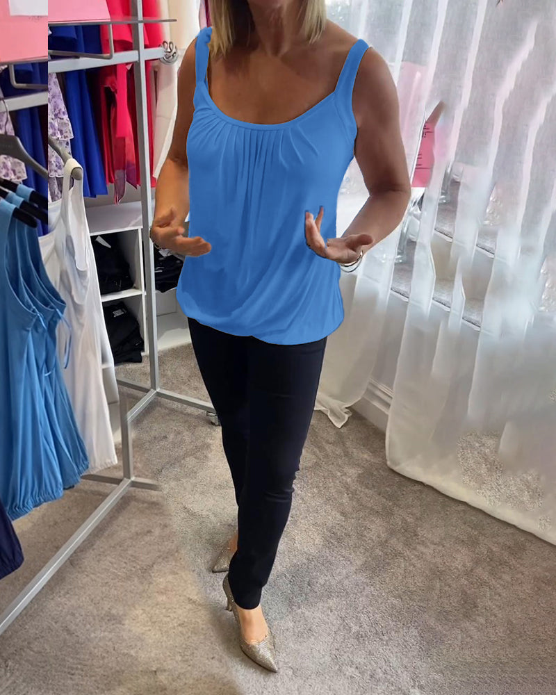 Lark | The Pleated Neckline Top