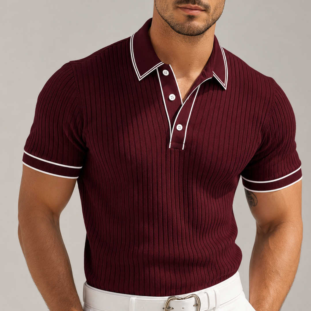 Ian | Colour Blocked Polo Shirt