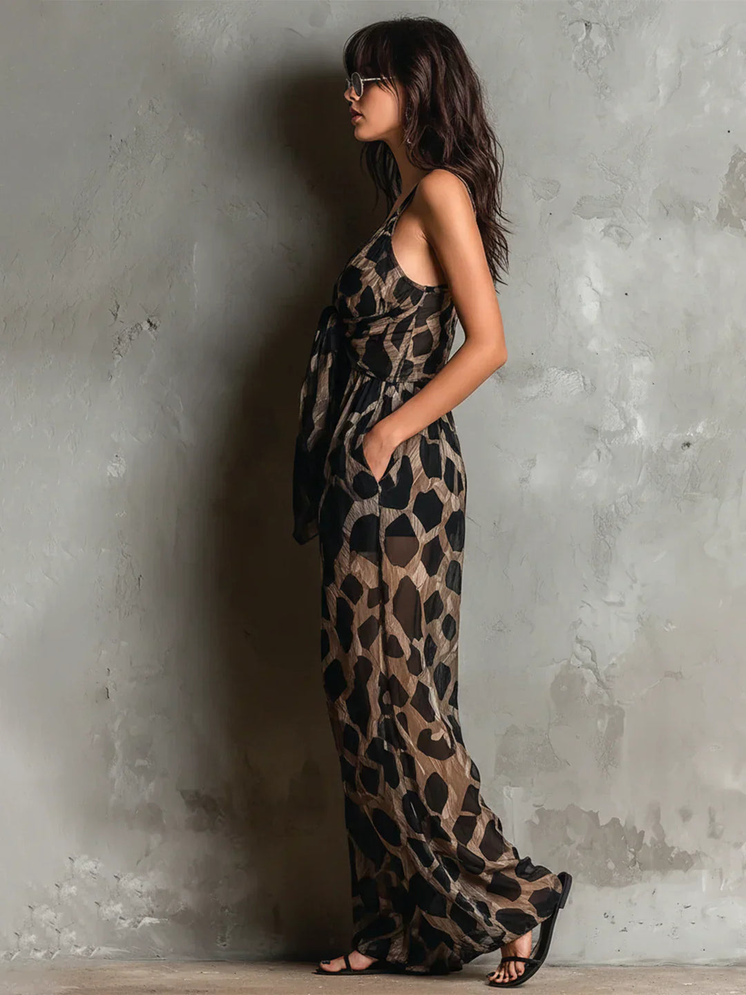 Dita | The Leopard Wide-Leg Jumpsuit