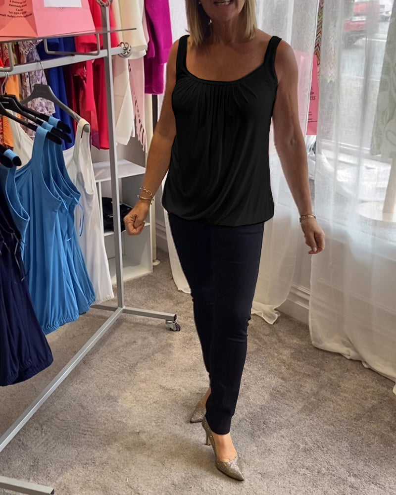 Lark | The Pleated Neckline Top