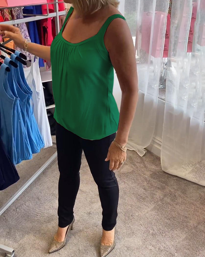 Lark | The Pleated Neckline Top