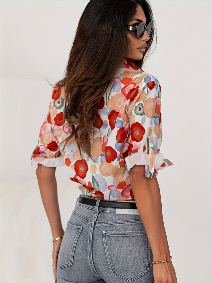 Mylene | Women's Floral Blouse — Colourful Everyday Style