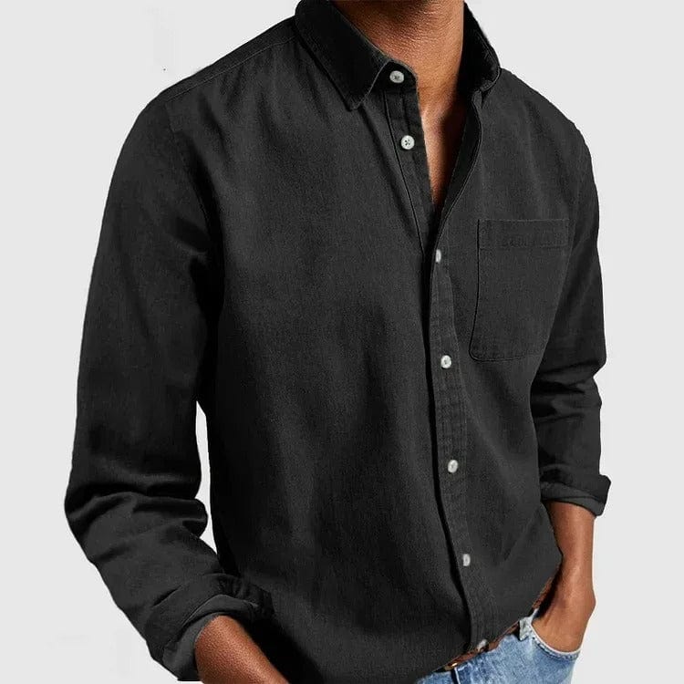 Caleb | Men's Classic Button-Up Shirt — Versatile Fit
