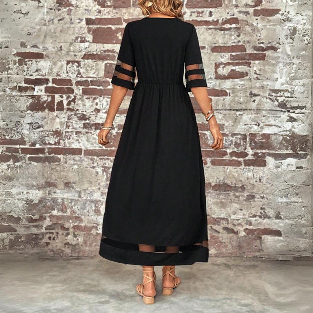 Aubrey™ – Women's Tummy-Smoothing Empire Waist Midi Dress