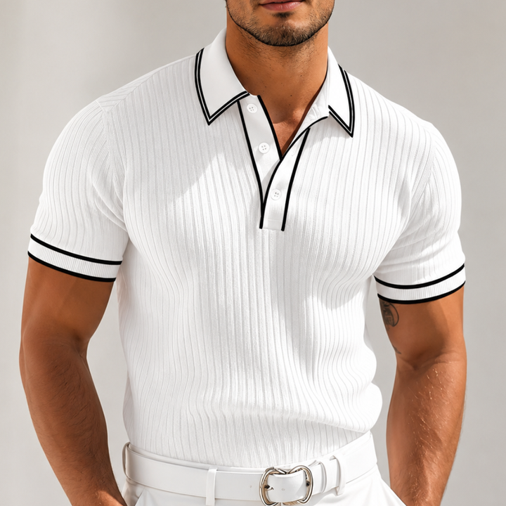 Ian | Colour Blocked Polo Shirt