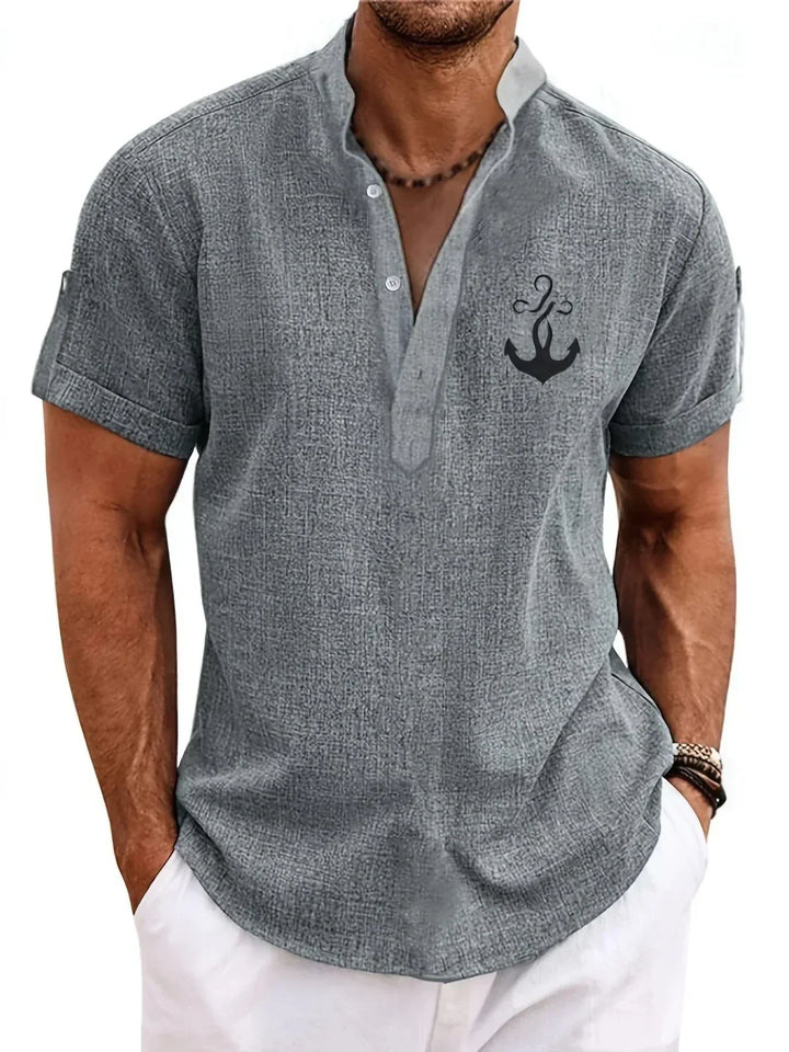 Lev | The Stand Collar Shirt