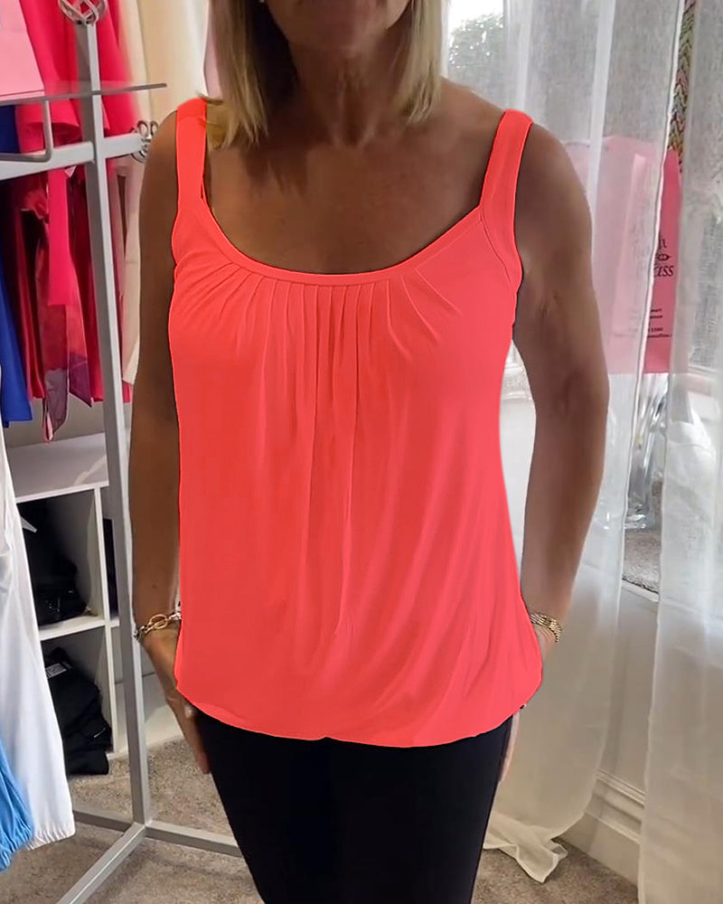 Lark | The Pleated Neckline Top