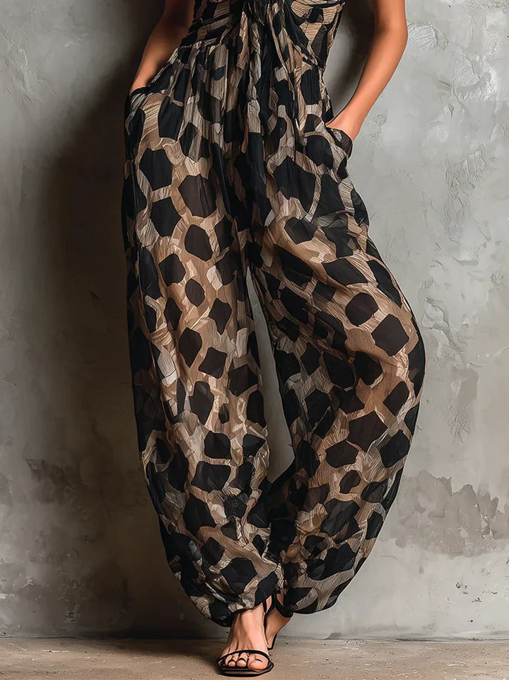 Dita | The Leopard Wide-Leg Jumpsuit