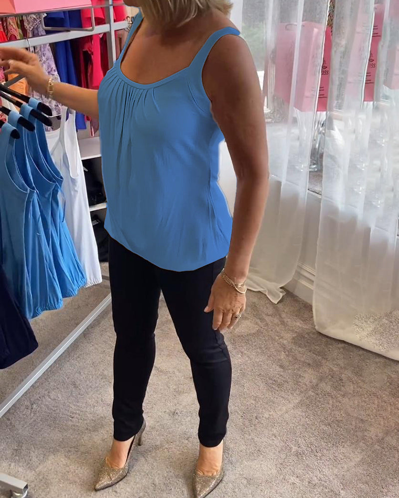 Lark | The Pleated Neckline Top