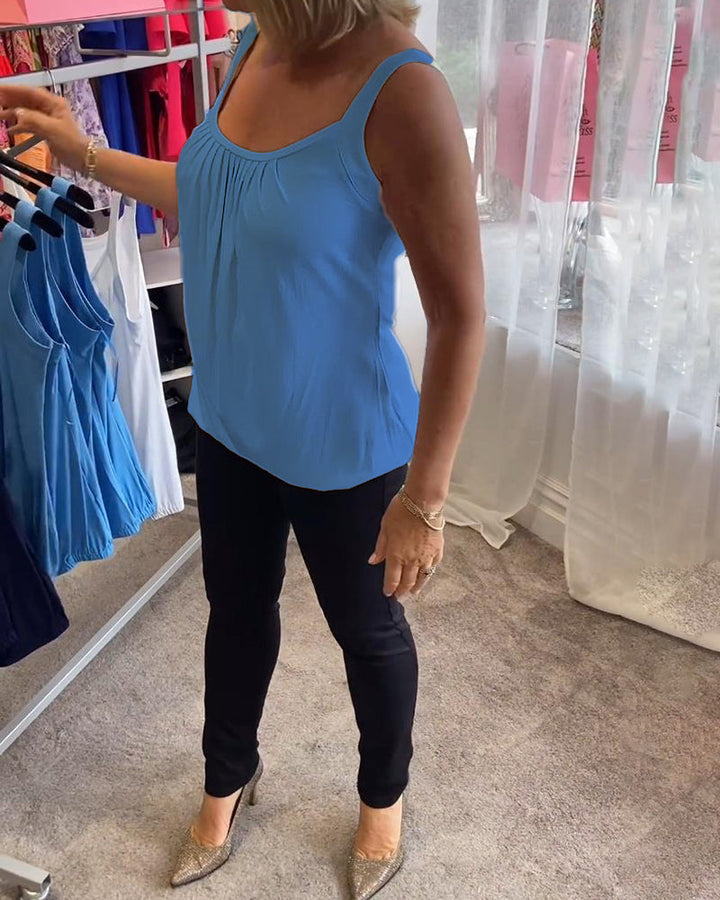 Lark | The Pleated Neckline Top
