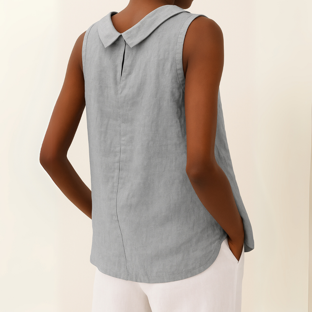 Sloane | Women's Sleeveless Elegant Blouse — Summer Top