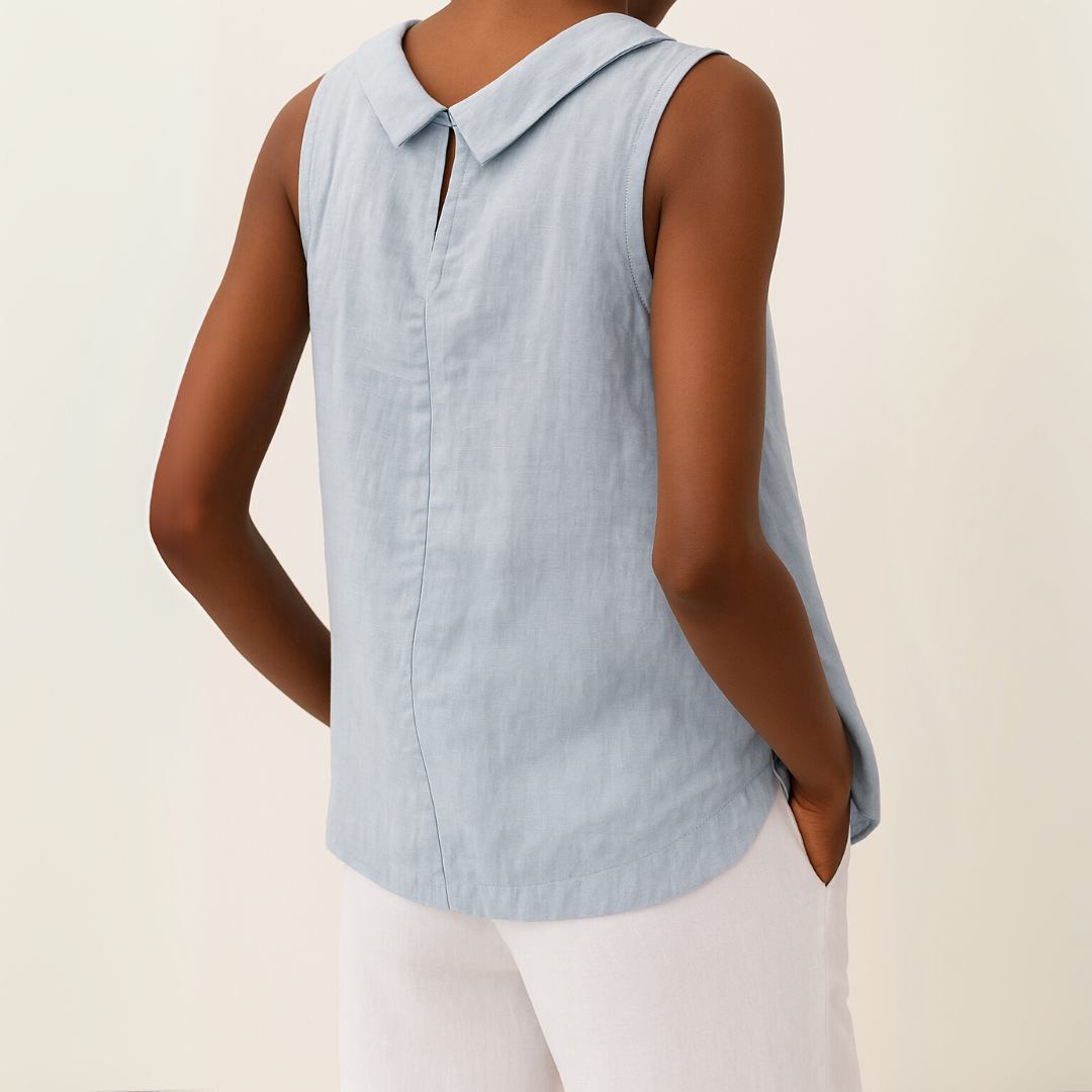 Sloane | Women's Sleeveless Elegant Blouse — Summer Top