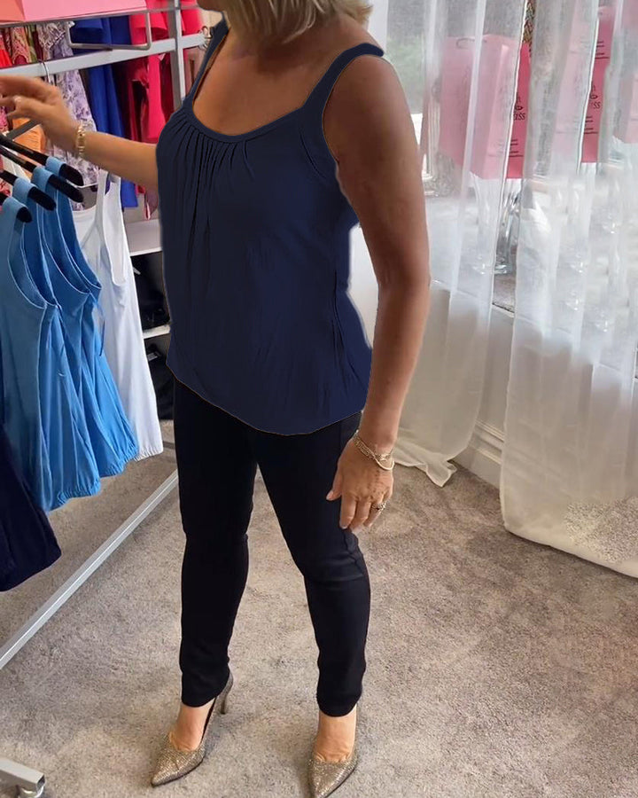 Lark | The Pleated Neckline Top