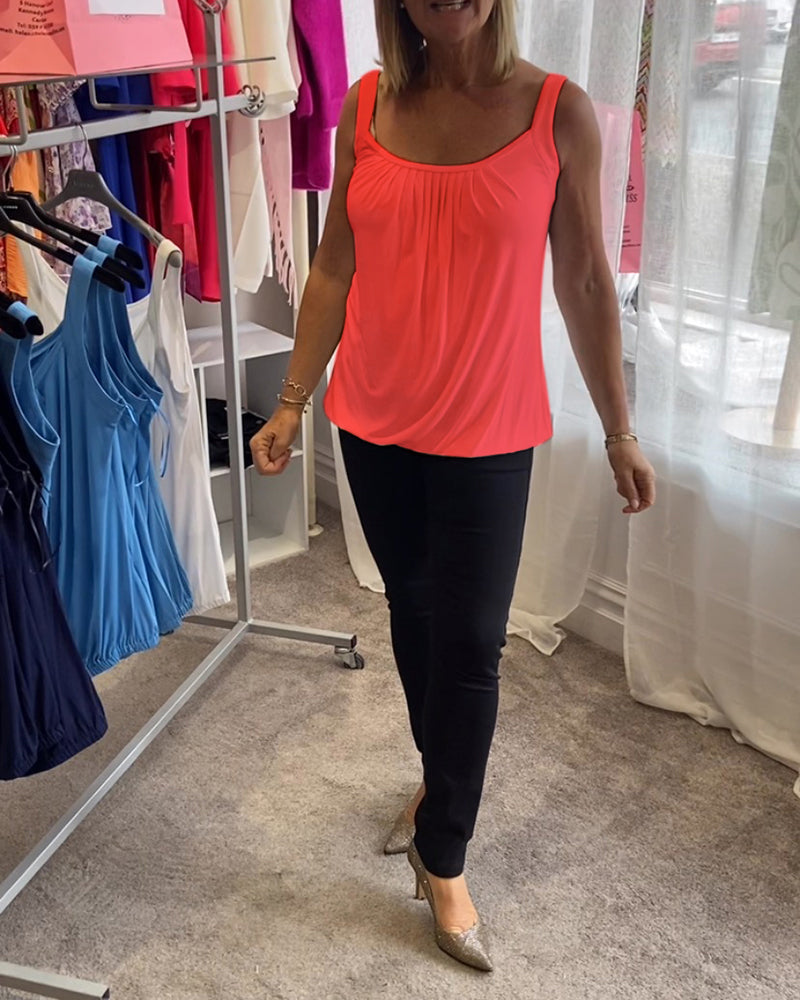 Lark | The Pleated Neckline Top