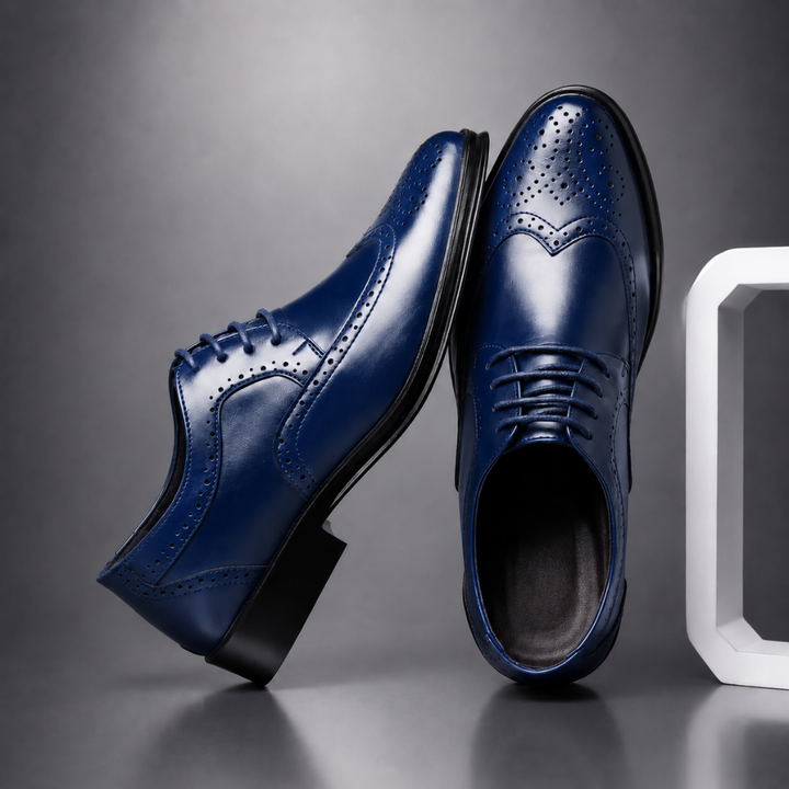 Lucas - Men's Brogue Oxford Dress Shoes | Classic Style