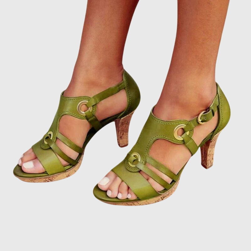 CARLA | Women's Orthopedic Heeled Sandals — All-Day Comfort
