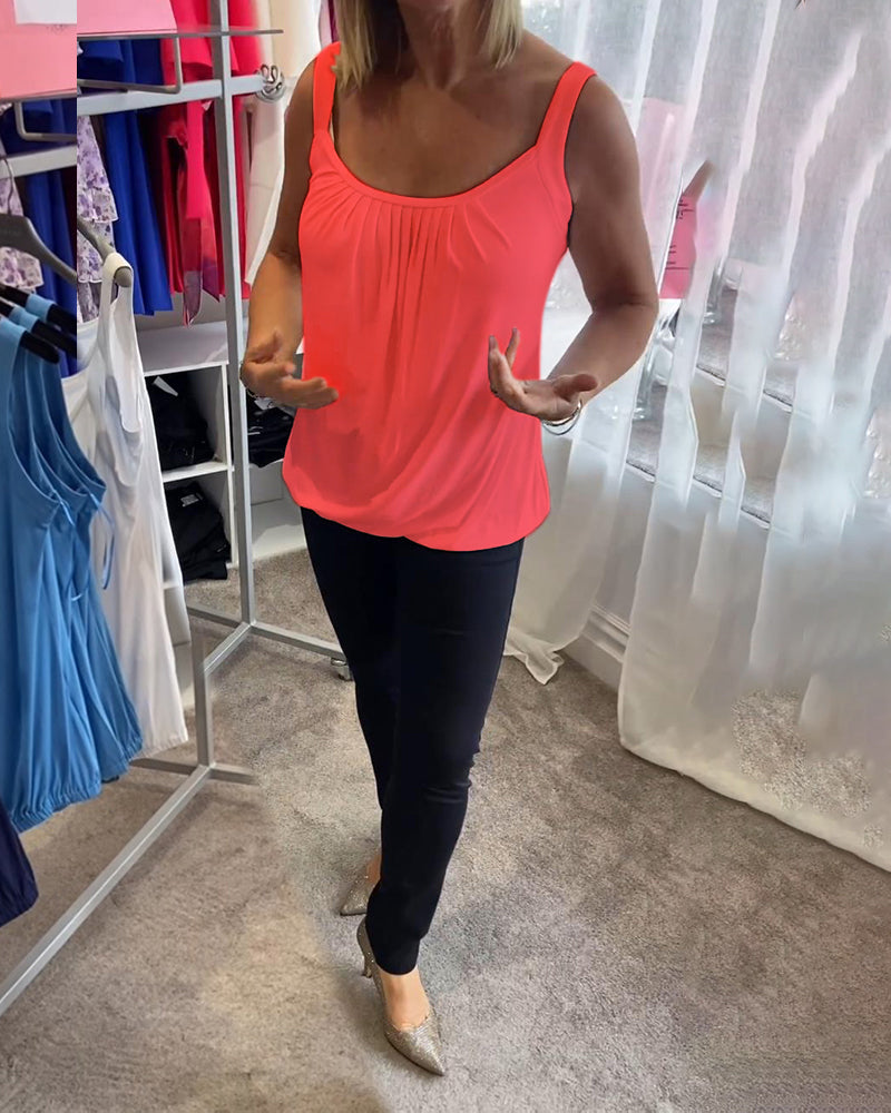 Lark | The Pleated Neckline Top