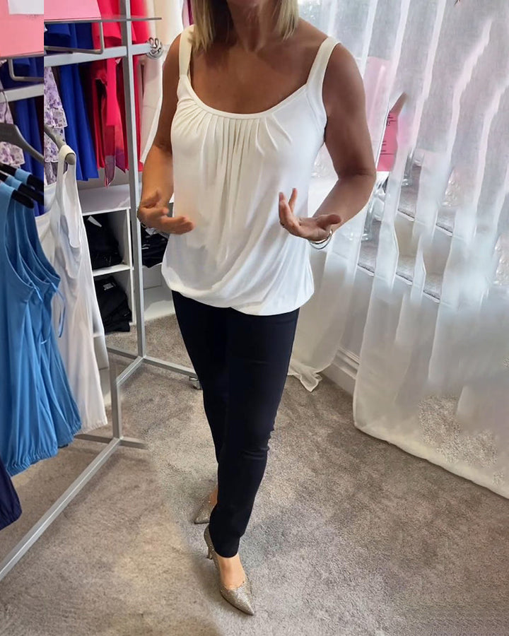 Lark | The Pleated Neckline Top