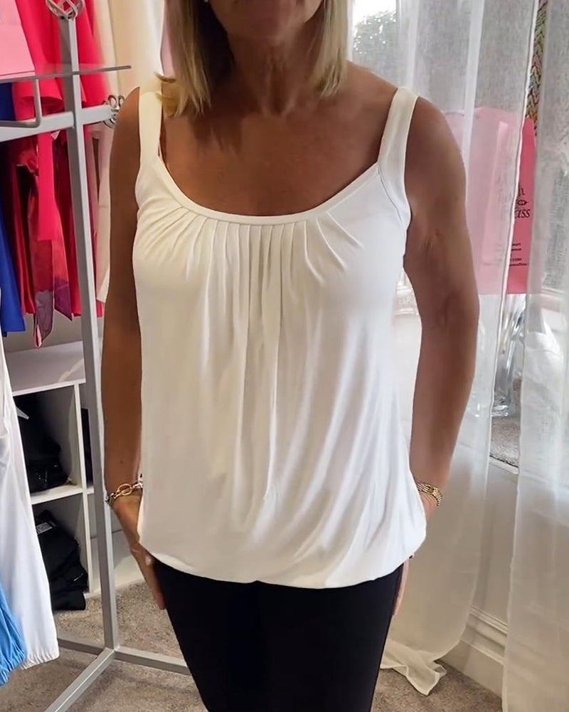 Lark | The Pleated Neckline Top
