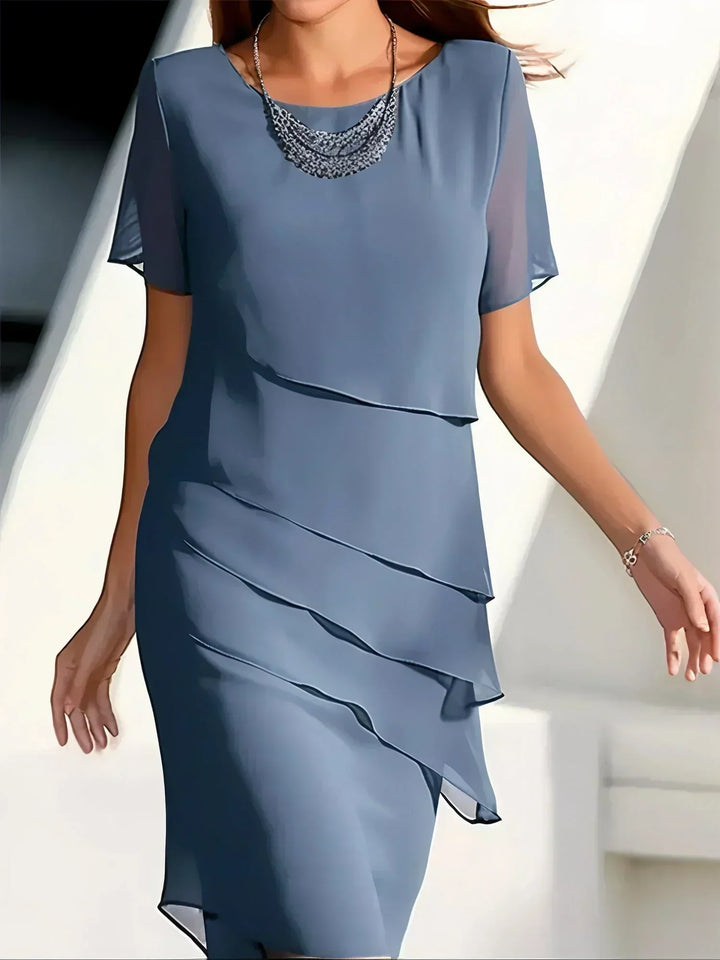 Pamela | Women's Elegant Layered Dress — Timeless Style