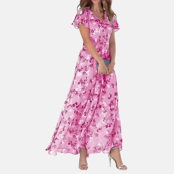 Daisy | Women's Floral Midi Dress — Relaxed Slimming Fit