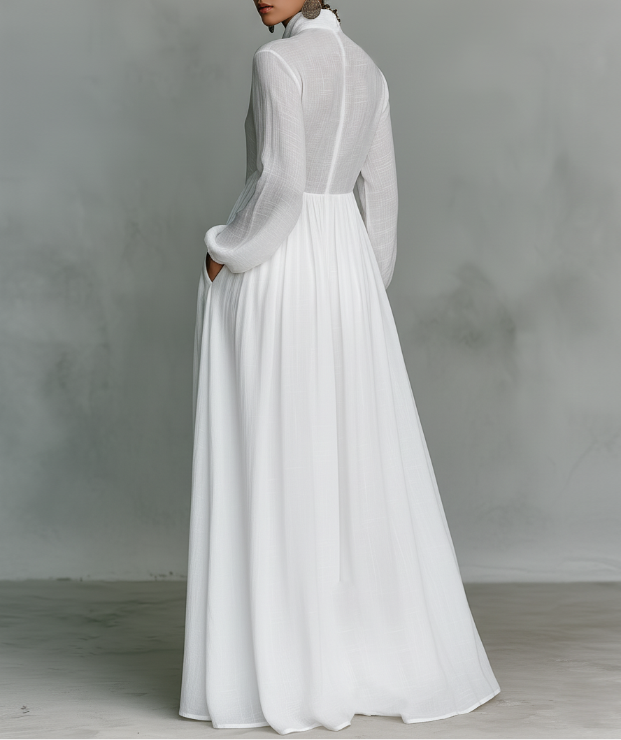 Anna - Women's Elegant Flowing Maxi Dress — Relaxed Fit