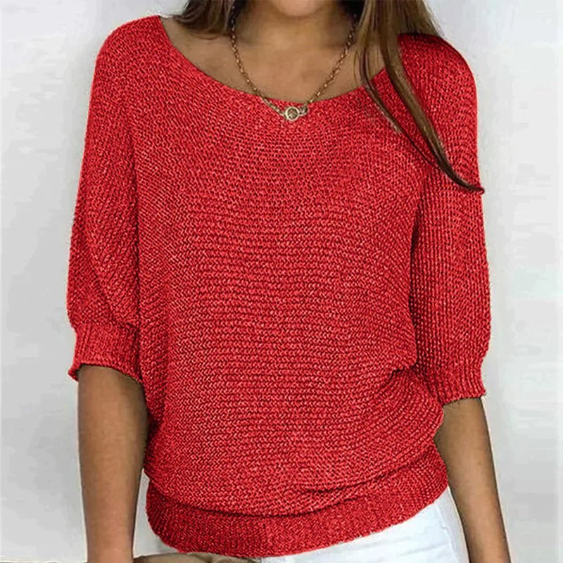 Korus Luxe | Women's Cosy Knit Pullover Top — Relaxed Fit