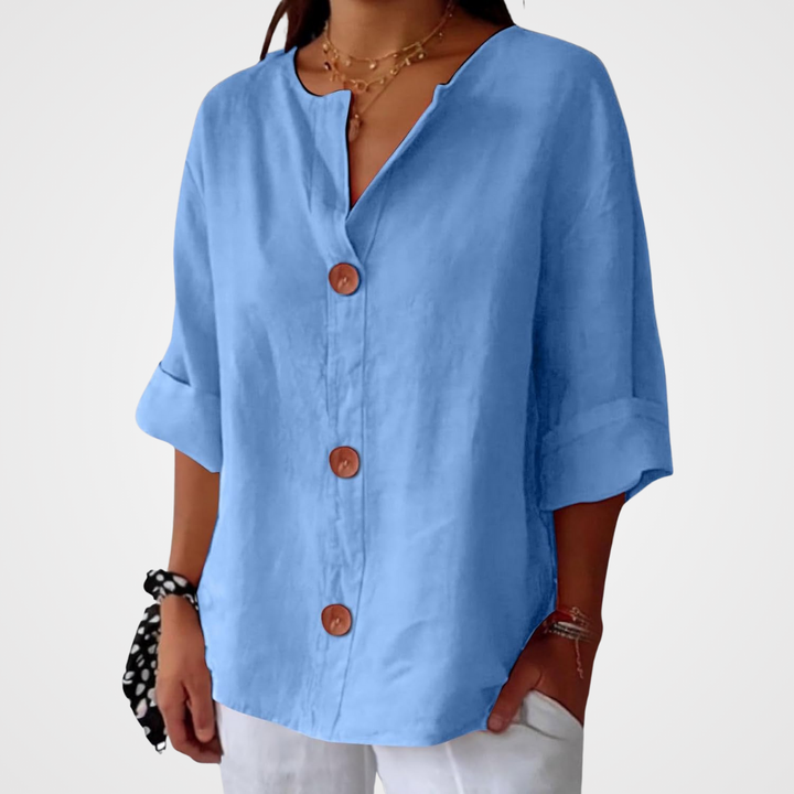 Hazel | Women's Loose-Fit Airy Summer Blouse