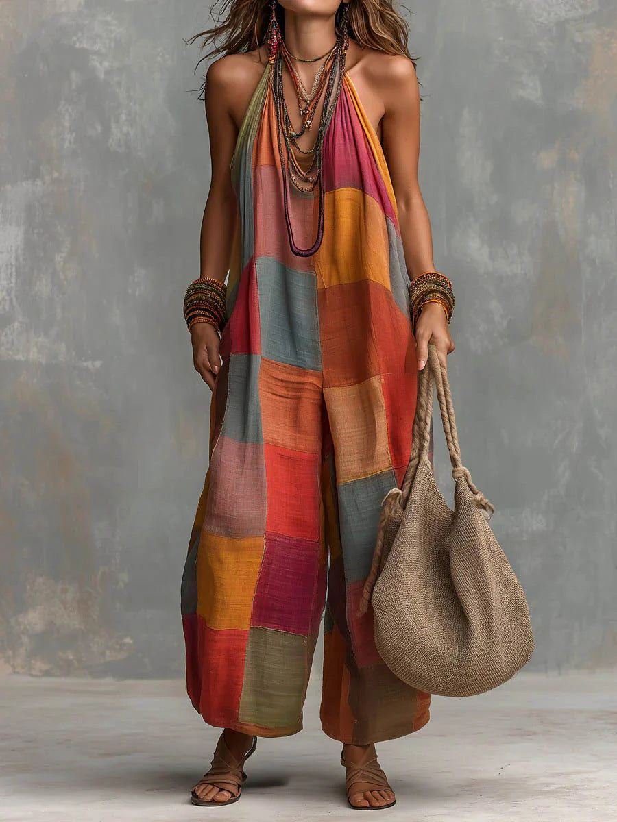Senna | The Bohemian Patchwork Jumpsuit
