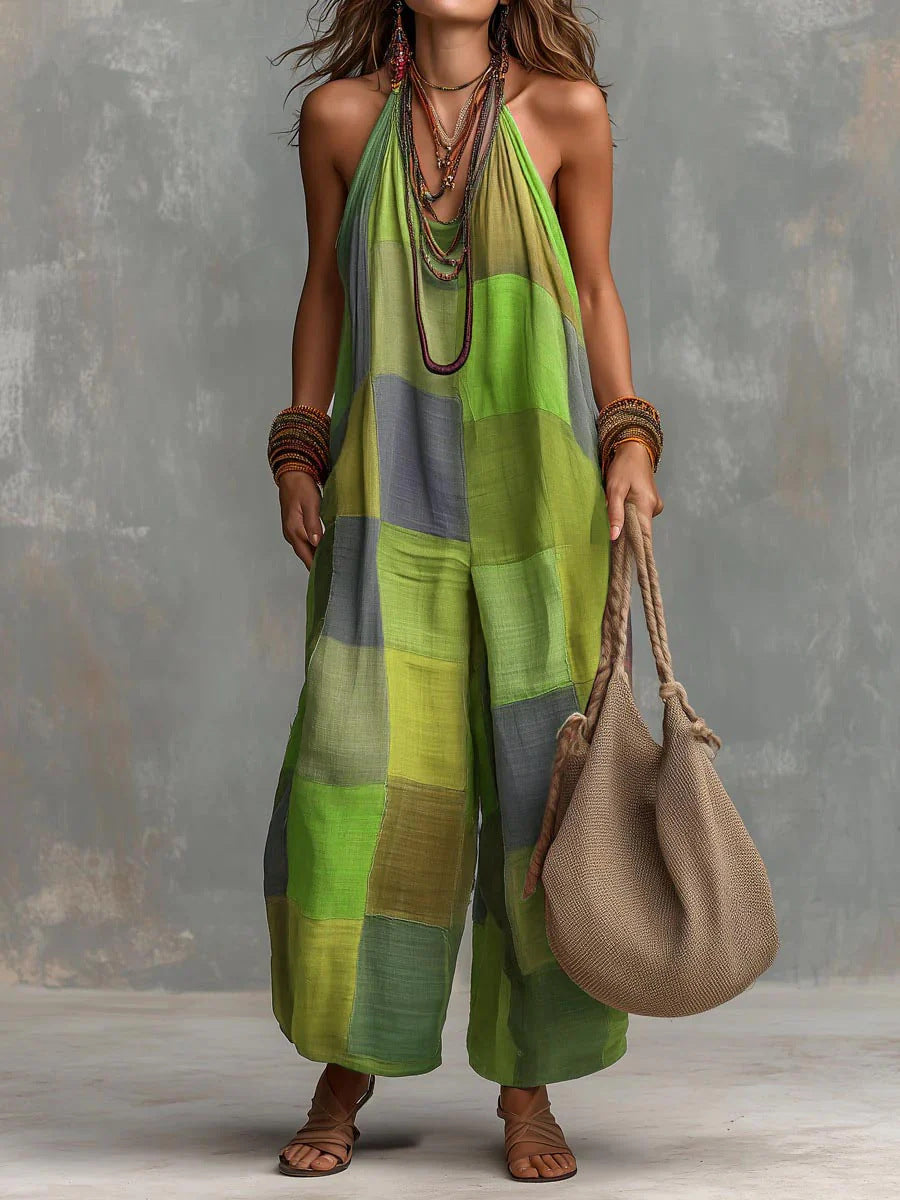 Senna | The Bohemian Patchwork Jumpsuit
