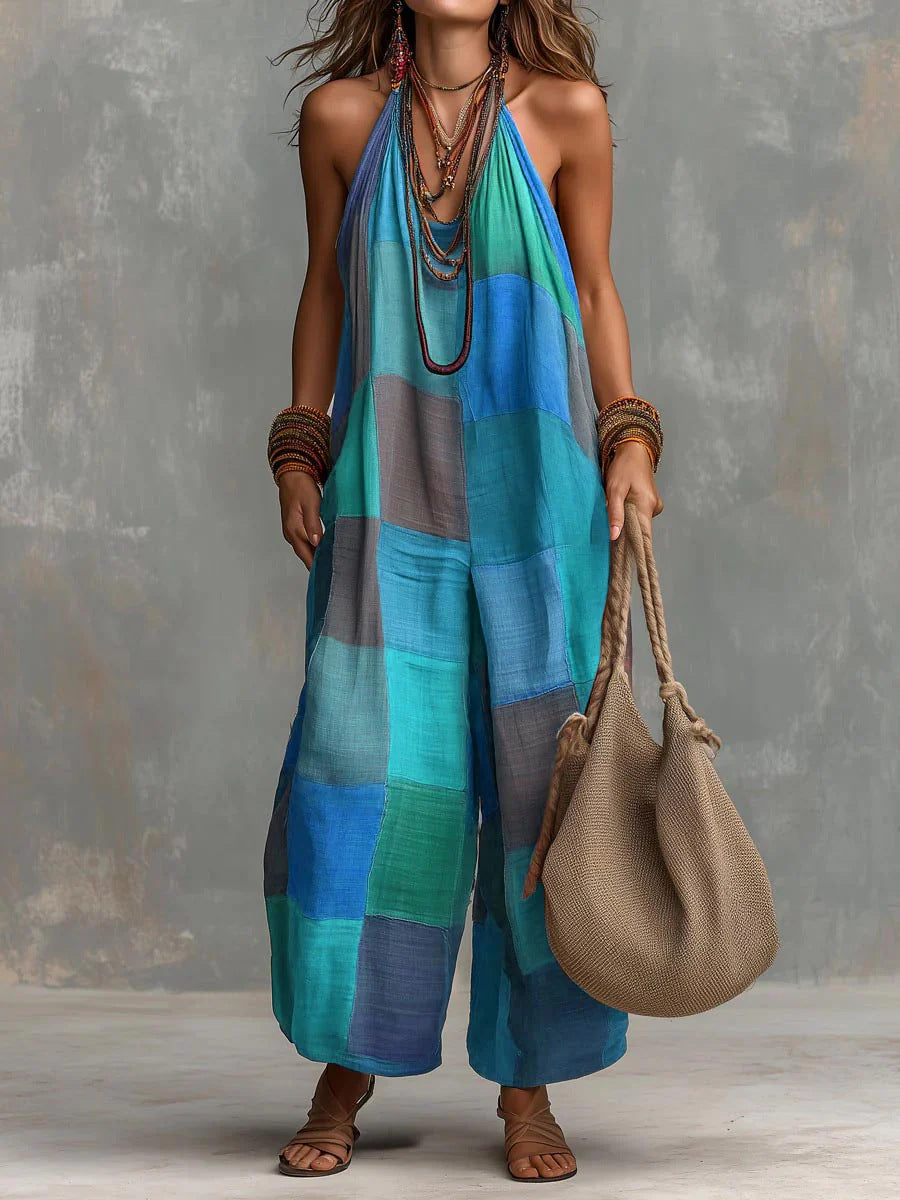 Senna | The Bohemian Patchwork Jumpsuit