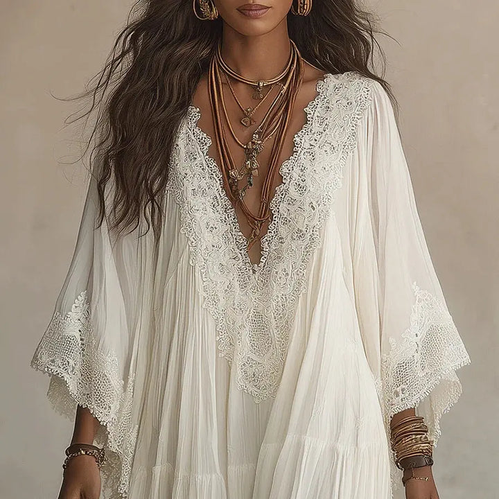 Sol | The Bohemian V-Neck Maxi
