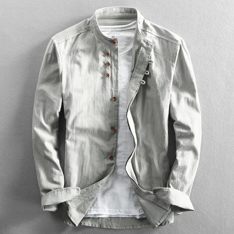 Pax | The Stand-Collar Button Shirt