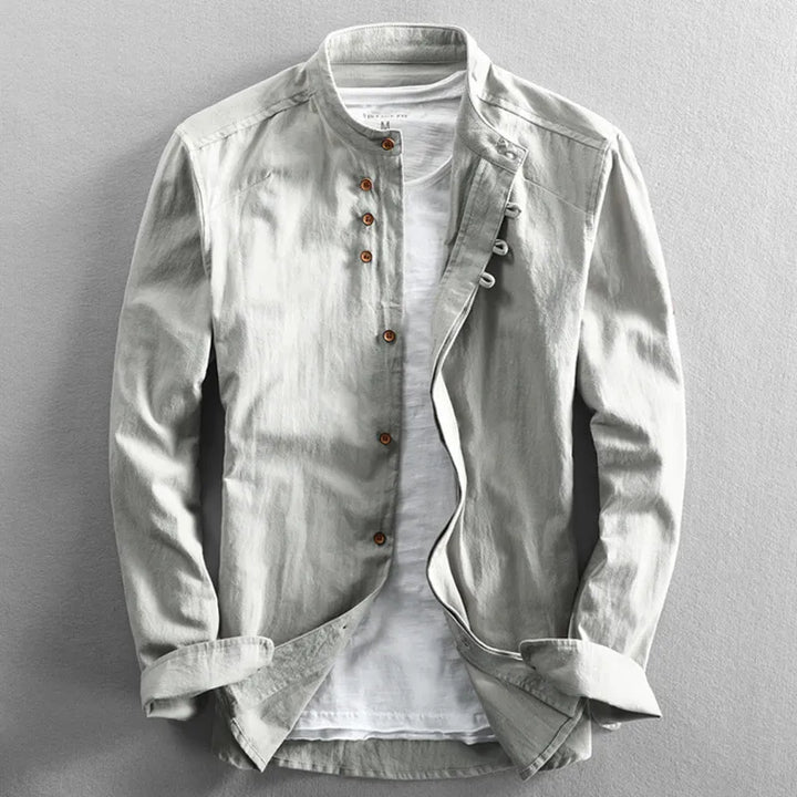 Pax | The Stand-Collar Button Shirt