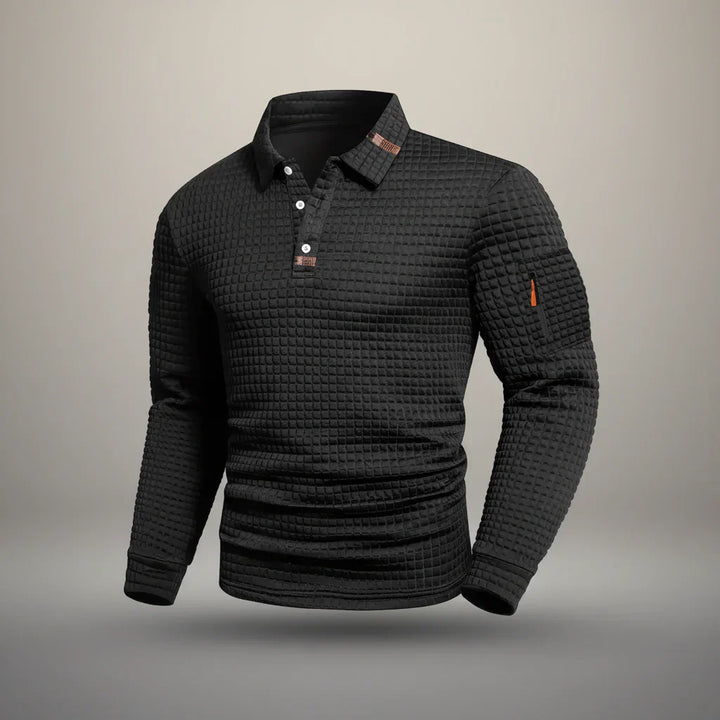 Linden - Women's Textured Polo Shirt — Elegant Comfort