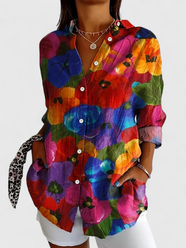 Anica | Women's Printed Blouse — Versatile Everyday Style