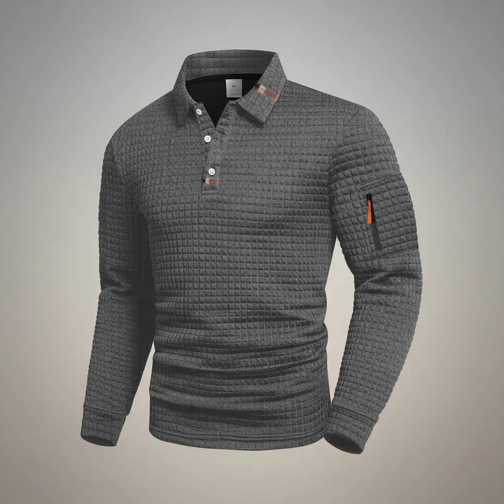 Linden - Women's Textured Polo Shirt — Elegant Comfort