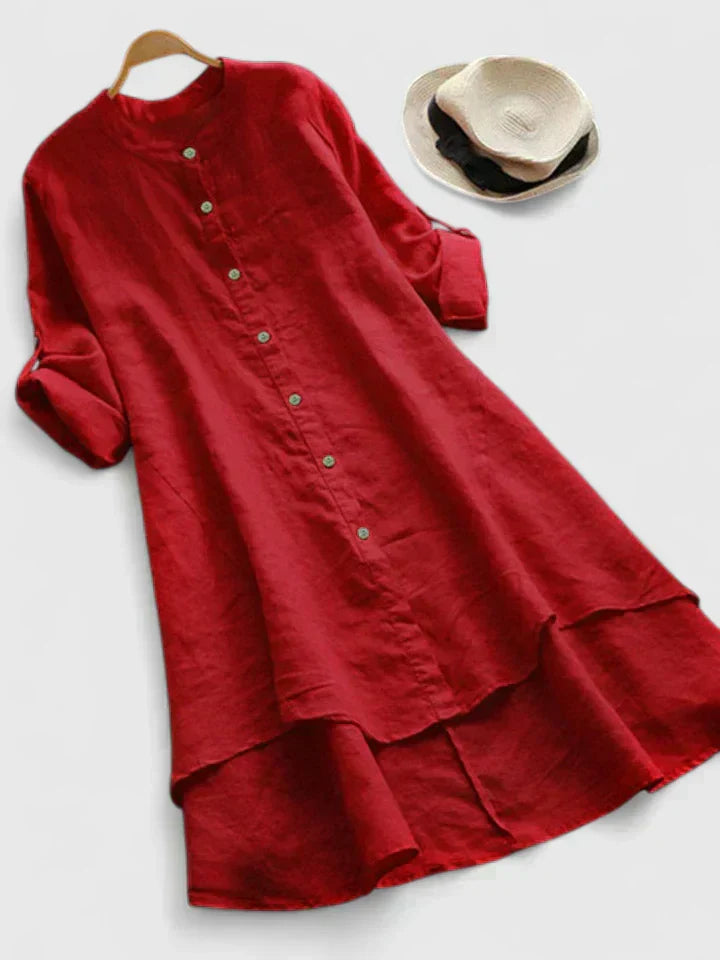 Marizalyn | Women's Elegant High-Low Hem Casual Dress