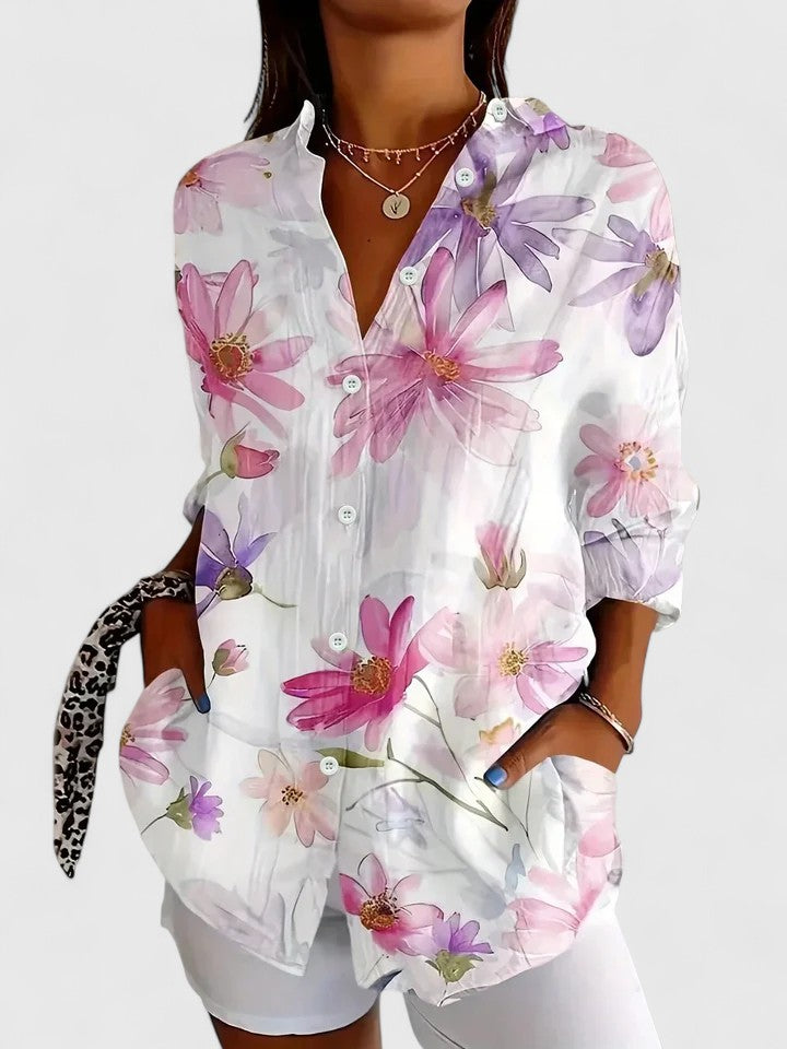 Anica | Women's Printed Blouse — Versatile Everyday Style