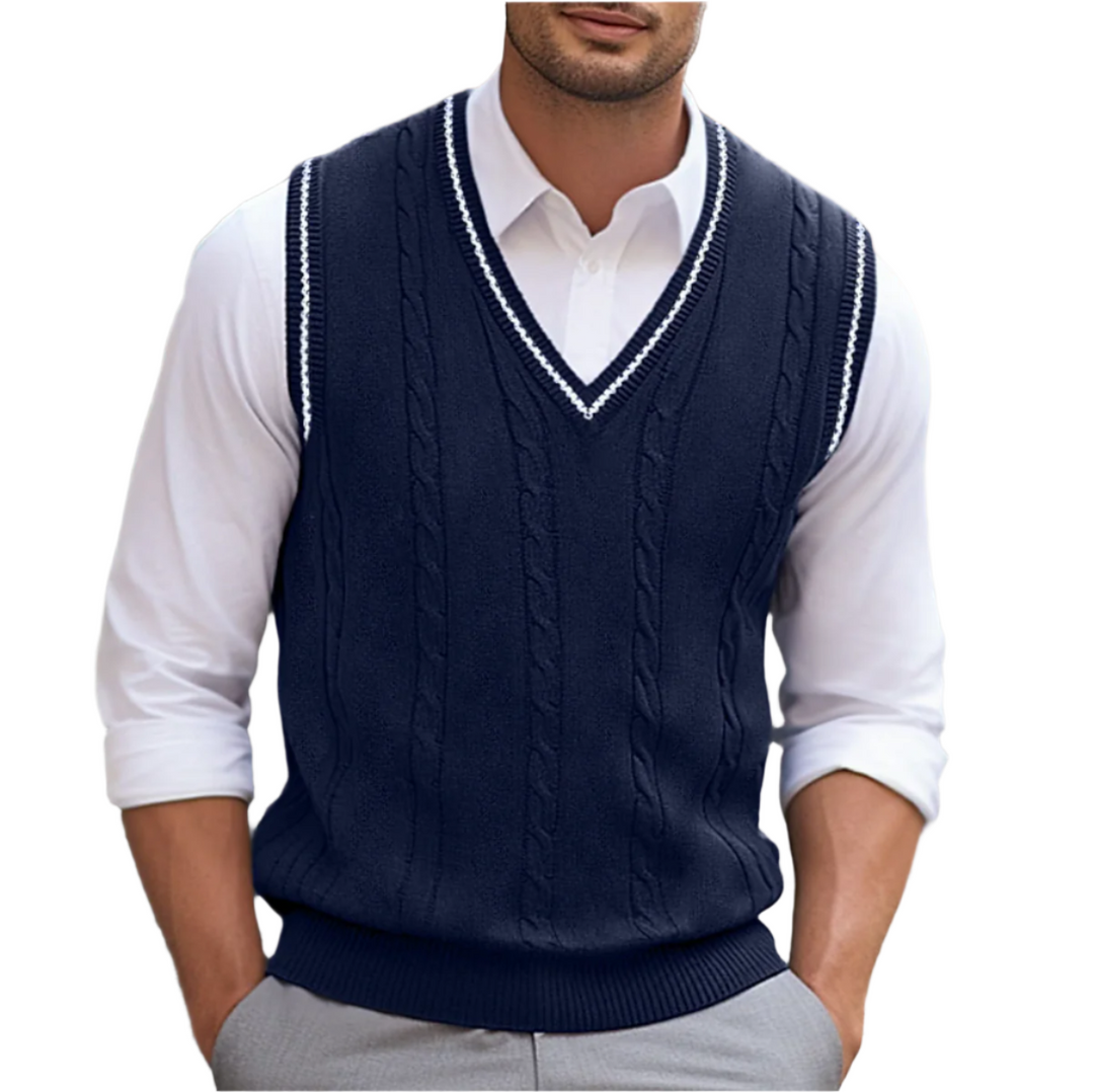 Bernard | Classic V-Neck Sweater Vest for Men