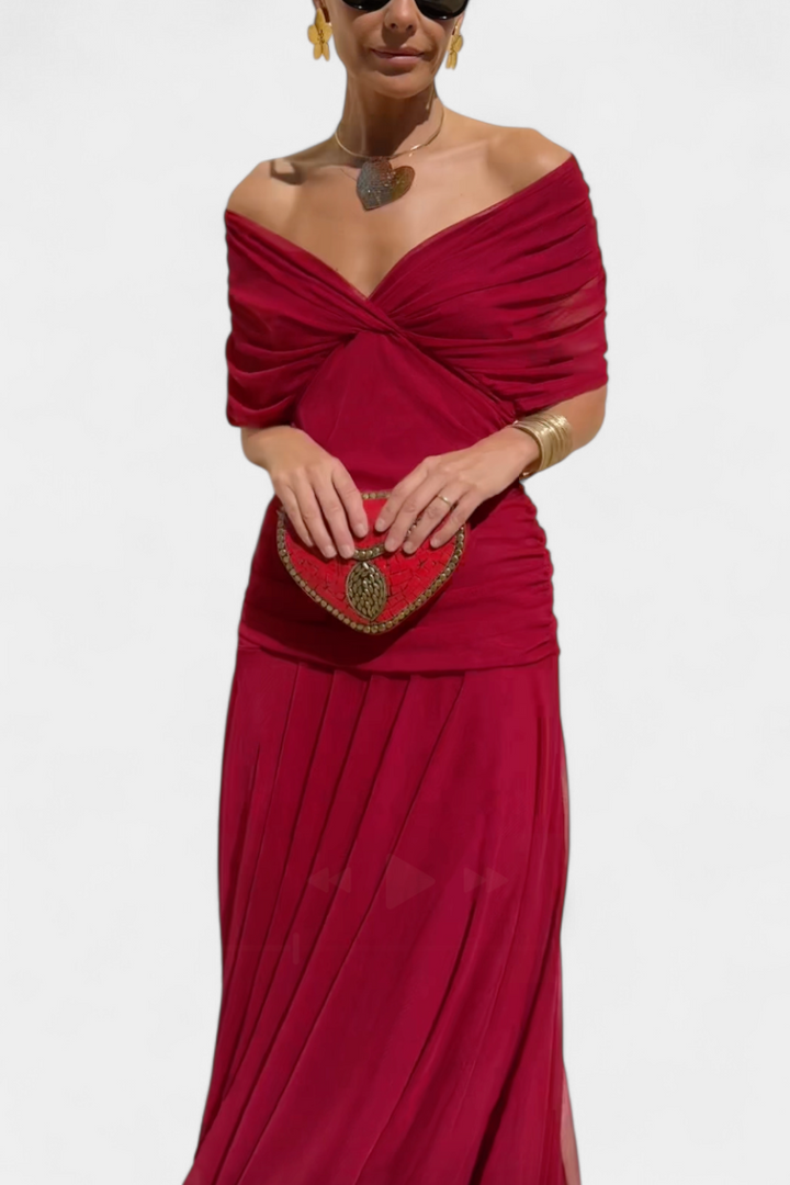 Abigail | Women's Floral Maxi Dress — V-Neck Occasion