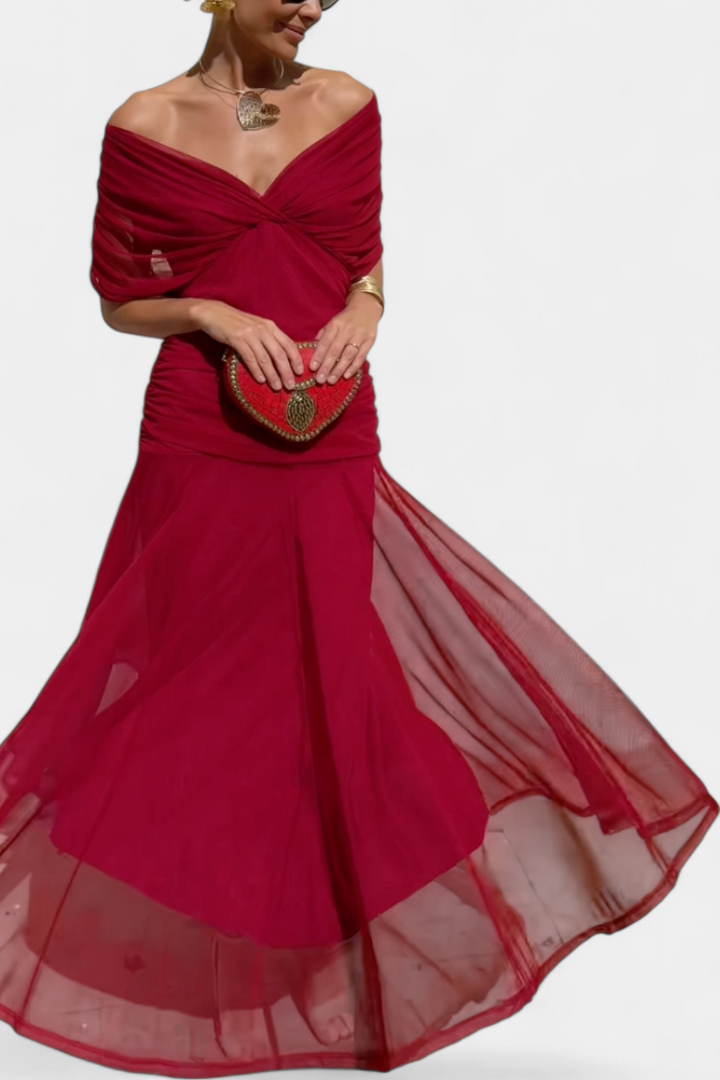 Abigail | Women's Floral Maxi Dress — V-Neck Occasion